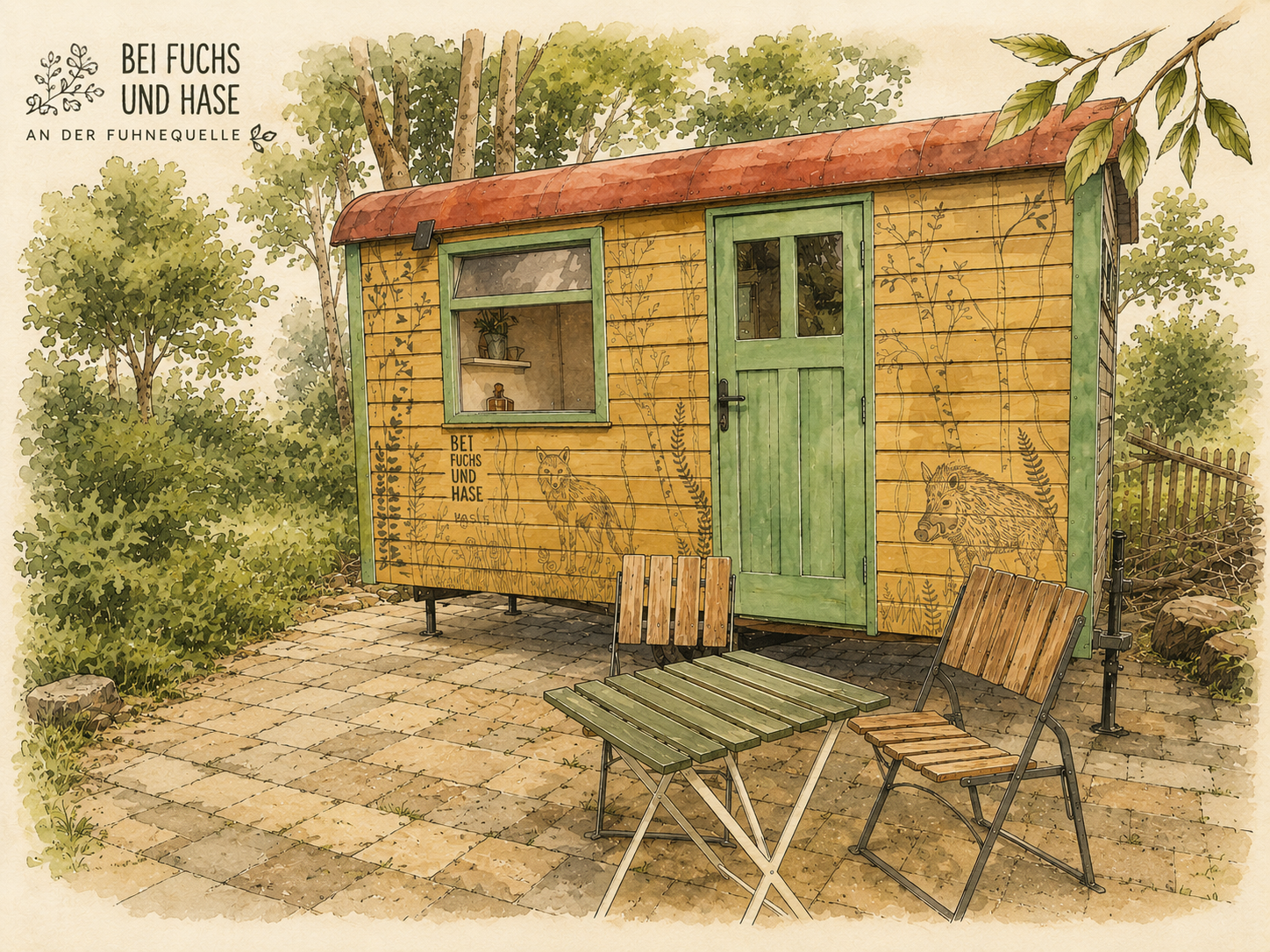 Illustration des Natur- und Kulturwagens